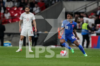 2022-03-26 - LONDON, ENGLAND - MARCH 26: during the international friendly match between England and Switzerland at Wembley Stadium on March 26, 2022 in London, United Kingdom. Raheem Sterling of England in action - ENGLAND VS SWITZERLAND - FRIENDLY MATCH - SOCCER