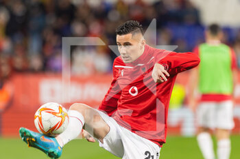 2022-03-26 - Odise Roshi of Albania during the International Friendly football match between Spain and Albania on March 26, 2022 at RCDE Stadium in Barcelona, Spain - 2022 - SPAIN VS ALBANIA - FRIENDLY MATCH - SOCCER