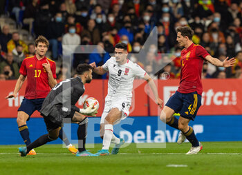 2022-03-26 - Armando Broja of Albania during the International Friendly football match between Spain and Albania on March 26, 2022 at RCDE Stadium in Barcelona, Spain - 2022 - SPAIN VS ALBANIA - FRIENDLY MATCH - SOCCER