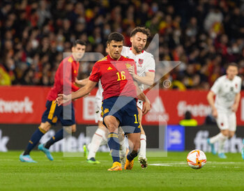 2022-03-26 - Rodri of Spain during the International Friendly football match between Spain and Albania on March 26, 2022 at RCDE Stadium in Barcelona, Spain - 2022 - SPAIN VS ALBANIA - FRIENDLY MATCH - SOCCER