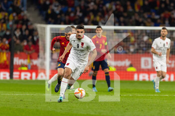 2022-03-26 - Armando Broja of Albania during the International Friendly football match between Spain and Albania on March 26, 2022 at RCDE Stadium in Barcelona, Spain - 2022 - SPAIN VS ALBANIA - FRIENDLY MATCH - SOCCER
