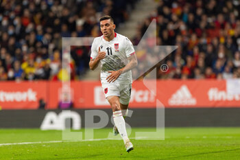 2022-03-26 - Myrto Uzuni of Albania  during the International Friendly football match between Spain and Albania on March 26, 2022 at RCDE Stadium in Barcelona, Spain - 2022 - SPAIN VS ALBANIA - FRIENDLY MATCH - SOCCER