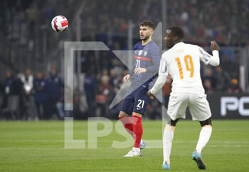 2022-03-25 - Lucas Hernandez of France during the International Friendly football match between France and Ivory Coast on March 25, 2022 at Stade Velodrome in Marseille, France - FRANCE VS IVORY COAST - FRIENDLY MATCH - SOCCER