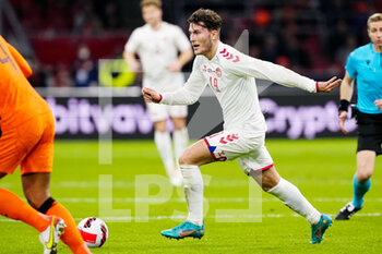 2022-03-26 - Jonas Wind of Denmark during the International Friendly football match between Netherlands and Denmark on March 26, 2022 at the Johan Cruijff ArenA in Amsterdam, Netherlands - NETHERLANDS VS DENMARK - FRIENDLY MATCH - SOCCER