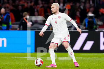 2022-03-26 - Victor Nelsson of Denmark during the International Friendly football match between Netherlands and Denmark on March 26, 2022 at the Johan Cruijff ArenA in Amsterdam, Netherlands - NETHERLANDS VS DENMARK - FRIENDLY MATCH - SOCCER