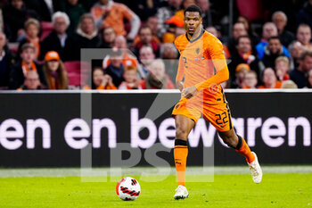 2022-03-26 - Denzel Dumfries of the Netherlands during the International Friendly football match between Netherlands and Denmark on March 26, 2022 at the Johan Cruijff ArenA in Amsterdam, Netherlands - NETHERLANDS VS DENMARK - FRIENDLY MATCH - SOCCER