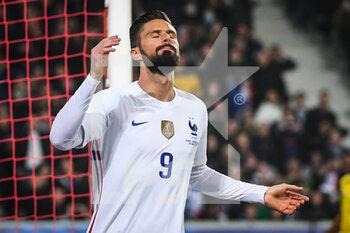 2022-03-29 - Olivier GIROUD of France looks dejected during the International Friendly football match between France and South Africa on March 29, 2022 at Pierre Mauroy stadium in Villeneuve-d'Ascq near Lille, France - FRANCE VS SOUTH AFRICA - FRIENDLY MATCH - SOCCER