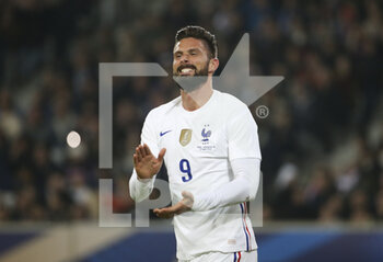 2022-03-29 - Olivier Giroud of France reacts during the International Friendly football match between France and South Africa on March 29, 2022 at Stade Pierre Mauroy in Villeneuve-d'Ascq near Lille, France - FRANCE VS SOUTH AFRICA - FRIENDLY MATCH - SOCCER