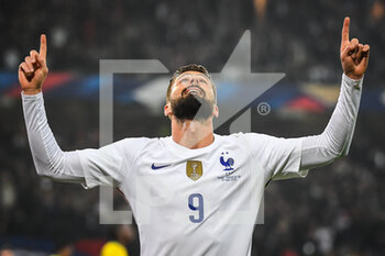 2022-03-29 - Olivier GIROUD of France celebrates his goal during the International Friendly football match between France and South Africa on March 29, 2022 at Pierre Mauroy stadium in Villeneuve-d'Ascq near Lille, France - FRANCE VS SOUTH AFRICA - FRIENDLY MATCH - SOCCER