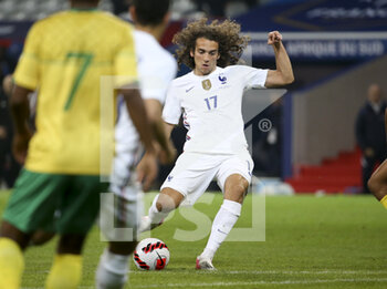 2022-03-29 - Matteo Guendouzi of France scores his goal during the International Friendly football match between France and South Africa on March 29, 2022 at Stade Pierre Mauroy in Villeneuve-d'Ascq near Lille, France - FRANCE VS SOUTH AFRICA - FRIENDLY MATCH - SOCCER