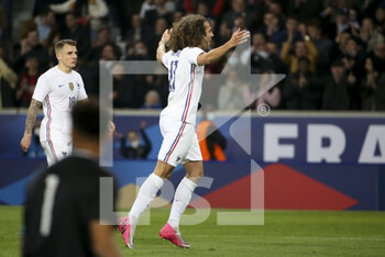 2022-03-29 - Matteo Guendouzi of France celebrates his goal during the International Friendly football match between France and South Africa on March 29, 2022 at Stade Pierre Mauroy in Villeneuve-d'Ascq near Lille, France - FRANCE VS SOUTH AFRICA - FRIENDLY MATCH - SOCCER