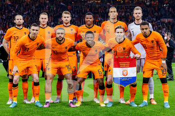 2022-03-29 - Team of the Netherlands during the International Friendly football match between Netherlands and Germany on March 29, 2022 at the Johan Cruijff ArenA in Amsterdam, Netherlands - NETHERLANDS VS GERMANY - FRIENDLY MATCH - SOCCER