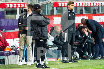2022-03-29 - Head coach Kamou Malo of Burkina Faso during the International Friendly football match between Belgium and Burkina Faso on March 29, 2022 at Lotto Park in Brussel, Belgium - BELGIUM VS BURKINA FASO - FRIENDLY MATCH - SOCCER