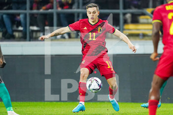 2022-03-29 - Leandro Trossard of Belgium during the International Friendly football match between Belgium and Burkina Faso on March 29, 2022 at Lotto Park in Brussel, Belgium - BELGIUM VS BURKINA FASO - FRIENDLY MATCH - SOCCER