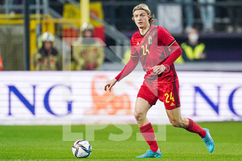 2022-03-29 - Sebastiaan Bornauw of Belgium during the International Friendly football match between Belgium and Burkina Faso on March 29, 2022 at Lotto Park in Brussel, Belgium - BELGIUM VS BURKINA FASO - FRIENDLY MATCH - SOCCER