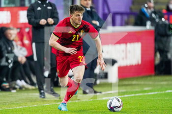 2022-03-29 - Thomas Foket of Belgium during the International Friendly football match between Belgium and Burkina Faso on March 29, 2022 at Lotto Park in Brussel, Belgium - BELGIUM VS BURKINA FASO - FRIENDLY MATCH - SOCCER
