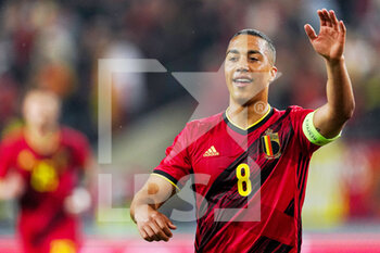 2022-03-29 - Youri Tielemans of Belgium during the International Friendly football match between Belgium and Burkina Faso on March 29, 2022 at Lotto Park in Brussel, Belgium - BELGIUM VS BURKINA FASO - FRIENDLY MATCH - SOCCER