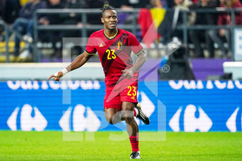 2022-03-29 - Michy Batshuayi of Belgium during the International Friendly football match between Belgium and Burkina Faso on March 29, 2022 at Lotto Park in Brussel, Belgium - BELGIUM VS BURKINA FASO - FRIENDLY MATCH - SOCCER