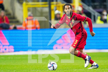 2022-03-29 - Jason Denayer of Belgium during the International Friendly football match between Belgium and Burkina Faso on March 29, 2022 at Lotto Park in Brussel, Belgium - BELGIUM VS BURKINA FASO - FRIENDLY MATCH - SOCCER