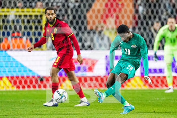 2022-03-29 - Dango Ouattara of Burkina Faso during the International Friendly football match between Belgium and Burkina Faso on March 29, 2022 at Lotto Park in Brussel, Belgium - BELGIUM VS BURKINA FASO - FRIENDLY MATCH - SOCCER