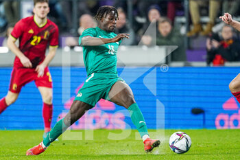 2022-03-29 - Abdoul Guiebre of Burkina Faso during the International Friendly football match between Belgium and Burkina Faso on March 29, 2022 at Lotto Park in Brussel, Belgium - BELGIUM VS BURKINA FASO - FRIENDLY MATCH - SOCCER
