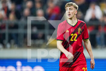 2022-03-29 - Alexis Saelemaekers of Belgium during the International Friendly football match between Belgium and Burkina Faso on March 29, 2022 at Lotto Park in Brussel, Belgium - BELGIUM VS BURKINA FASO - FRIENDLY MATCH - SOCCER
