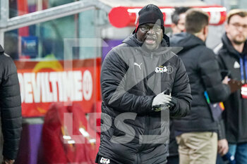 2022-03-29 - Head coach Kamou Malo of Burkina Faso during the International Friendly football match between Belgium and Burkina Faso on March 29, 2022 at Lotto Park in Brussel, Belgium - BELGIUM VS BURKINA FASO - FRIENDLY MATCH - SOCCER