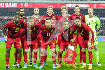 2022-03-29 - Team of Belgium during the International Friendly football match between Belgium and Burkina Faso on March 29, 2022 at Lotto Park in Brussel, Belgium - BELGIUM VS BURKINA FASO - FRIENDLY MATCH - SOCCER
