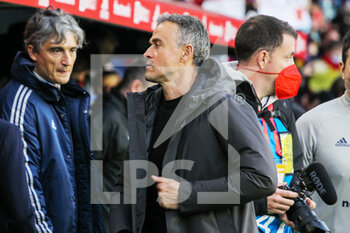 2022-03-29 - Luis Enrique Martinez, head coach of Spain during the Friendly football match between Spain and Iceland on March 29, 2022 at Riazor stadium in La Coruna, Spain - SPAIN VS ICELAND - FRIENDLY MATCH - SOCCER