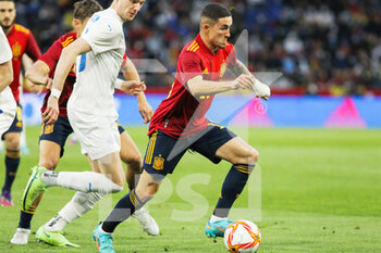 2022-03-29 - Yeremy Pino of Spain during the Friendly football match between Spain and Iceland on March 29, 2022 at Riazor stadium in La Coruna, Spain - SPAIN VS ICELAND - FRIENDLY MATCH - SOCCER