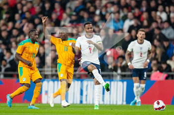 2022-03-29 - England forward Raheem Sterling during the Friendly football match between England and Ivory Coast on March 29, 2022 at Wembley Stadium in London, England - ENGLAND VS IVORY COAST - FRIENDLY MATCH - SOCCER