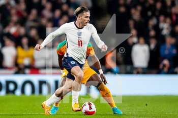2022-03-29 - England forward Jack Grealish during the Friendly football match between England and Ivory Coast on March 29, 2022 at Wembley Stadium in London, England - ENGLAND VS IVORY COAST - FRIENDLY MATCH - SOCCER