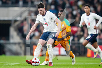 2022-03-29 - England midfielder Declan Rice during the Friendly football match between England and Ivory Coast on March 29, 2022 at Wembley Stadium in London, England - ENGLAND VS IVORY COAST - FRIENDLY MATCH - SOCCER