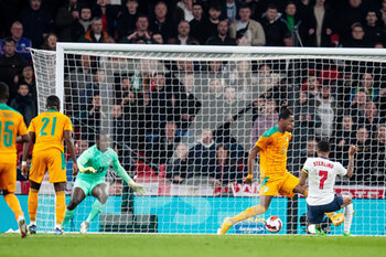 2022-03-29 - England forward Raheem Sterling (7) scores a goal 2-0 during the Friendly football match between England and Ivory Coast on March 29, 2022 at Wembley Stadium in London, England - ENGLAND VS IVORY COAST - FRIENDLY MATCH - SOCCER