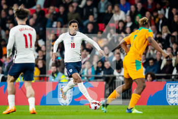 2022-03-29 - England midfielder Jude Bellingham during the Friendly football match between England and Ivory Coast on March 29, 2022 at Wembley Stadium in London, England - ENGLAND VS IVORY COAST - FRIENDLY MATCH - SOCCER