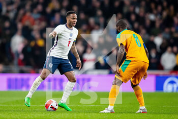 2022-03-29 - England forward Raheem Sterling during the Friendly football match between England and Ivory Coast on March 29, 2022 at Wembley Stadium in London, England - ENGLAND VS IVORY COAST - FRIENDLY MATCH - SOCCER