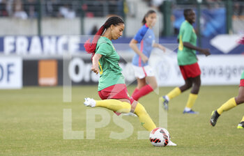 2022-06-25 - Estelle Johnson of Cameroon during the Women's Friendly football match between France and Cameroon on June 25, 2022 at Stade Pierre Brisson in Beauvais, France - FOOTBALL - WOMEN'S FRIENDLY GAME - FRANCE V CAMEROON - FRIENDLY MATCH - SOCCER