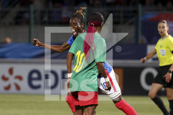 2022-06-25 - Ouleymata Sarr of France celebrates her goal during the Women's Friendly football match between France and Cameroon on June 25, 2022 at Stade Pierre Brisson in Beauvais, France - FOOTBALL - WOMEN'S FRIENDLY GAME - FRANCE V CAMEROON - FRIENDLY MATCH - SOCCER