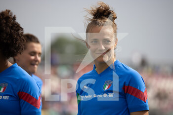 2022-07-01 - Aurora Galli of Italy before the Women's International friendly match between Italy and Spain at Teofilo Patini Stadium on July 01, 2022 in Castel di Sangro , Italy. ©Photo: Cinzia Camela. - ITALY WOMEN VS SPAIN - FRIENDLY MATCH - SOCCER