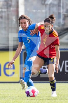 2022-07-01 - Elena Linari of Italy and Esther Gonzalez Rodriguez of Spain, compete during the Women's International friendly match between Italy and Spain at Teofilo Patini Stadium on July 01, 2022 in Castel di Sangro , Italy. ©Photo: Cinzia Camela. - ITALY WOMEN VS SPAIN - FRIENDLY MATCH - SOCCER