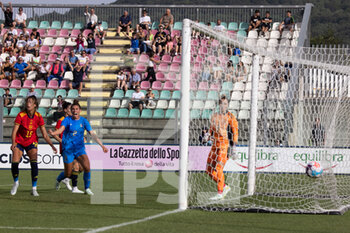 2022-07-01 - Valentina Bergamaschi of Italy scores the opening goal during the Women's International friendly match between Italy and Spain at Teofilo Patini Stadium on July 01, 2022 in Castel di Sangro , Italy. ©Photo: Cinzia Camela. - ITALY WOMEN VS SPAIN - FRIENDLY MATCH - SOCCER