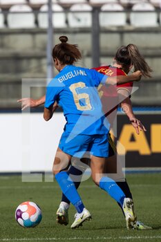 2022-07-01 - Manuela Giugliano of Italy and Alexia Putellas Segura of Spain during the Women's International friendly match between Italy and Spain at Teofilo Patini Stadium on July 01, 2022 in Castel di Sangro , Italy. ©Photo: Cinzia Camela. - ITALY WOMEN VS SPAIN - FRIENDLY MATCH - SOCCER