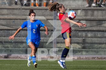 2022-07-01 - Valentina Bergamaschi of Italy and Olga Carmona Garcia of Spain during the Women's International friendly match between Italy and Spain at Teofilo Patini Stadium on July 01, 2022 in Castel di Sangro , Italy. ©Photo: Cinzia Camela. - ITALY WOMEN VS SPAIN - FRIENDLY MATCH - SOCCER
