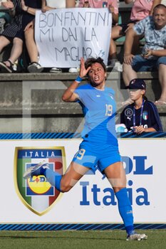 2022-07-01 - Valentina Giacinti of Italy, during the Women's International friendly match between Italy and Spain at Teofilo Patini Stadium on July 01, 2022 in Castel di Sangro , Italy. ©Photo: Cinzia Camela. - ITALY WOMEN VS SPAIN - FRIENDLY MATCH - SOCCER