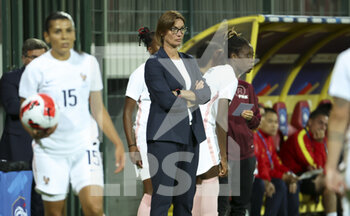 2022-07-01 - Coach of France Corinne Diacre during the International Women's Friendly football match between France and Vietnam on July 1, 2022 at Stade de la Source in Orleans, France - FOOTBALL - WOMEN'S FRIENDLY GAME - FRANCE V VIETNAM - FRIENDLY MATCH - SOCCER