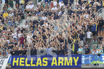 2022-07-09 - Hellas Verona fans show their support during Hellas Verona vs US Primiero, 1° frendly match pre-season Serie A Tim 2022-23, at 