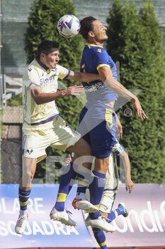 2022-07-13 - Milan Djuric of Hellas Verona FC heads the ball during Hellas Verona A vs Hellas Verona B, 2° frendly match pre-season Serie A Tim 2022-23, at 