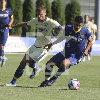2022-07-13 - Marco Davide Faraoni of Hellas Verona FC competes for the ball with Darko Lazovic of Hellas Verona FC during Hellas Verona A vs Hellas Verona B, 2° frendly match pre-season Serie A Tim 2022-23, at 