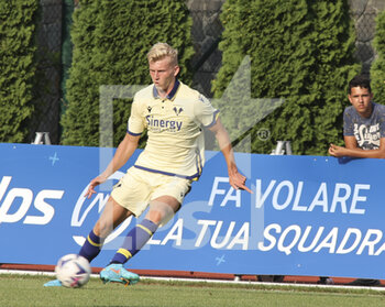 2022-07-16 - Josh Doig of Hellas Verona FC play the ball during Hellas Verona vs Virtus Verona, 3° frendly match pre-season Serie A Tim 2022-23, at 