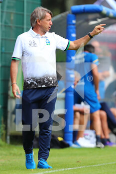 2022-07-23 - Stefano Vecchi head coach of FeralpiSalò gestures during the friendly match between Parma Calcio and FeralpiSalò on July 23, 2022 in Pinzolo (TN), Italy. - PARMA CALCIO VS FERALPISALò - FRIENDLY MATCH - SOCCER